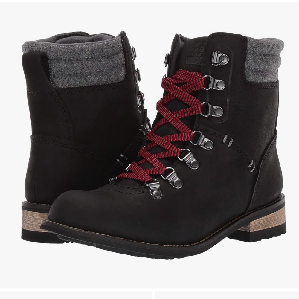 Kodiak Surrey II black lace up boots women's size 9 EUC